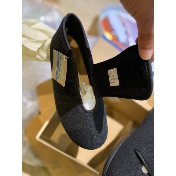 FOAMTREADS PHYSICIAN EXTRA WIDE ORTHOPEDIC ADJUSTABLE SLIPPER BLACK MEN'S NWT 8M - Picture 11 of 12